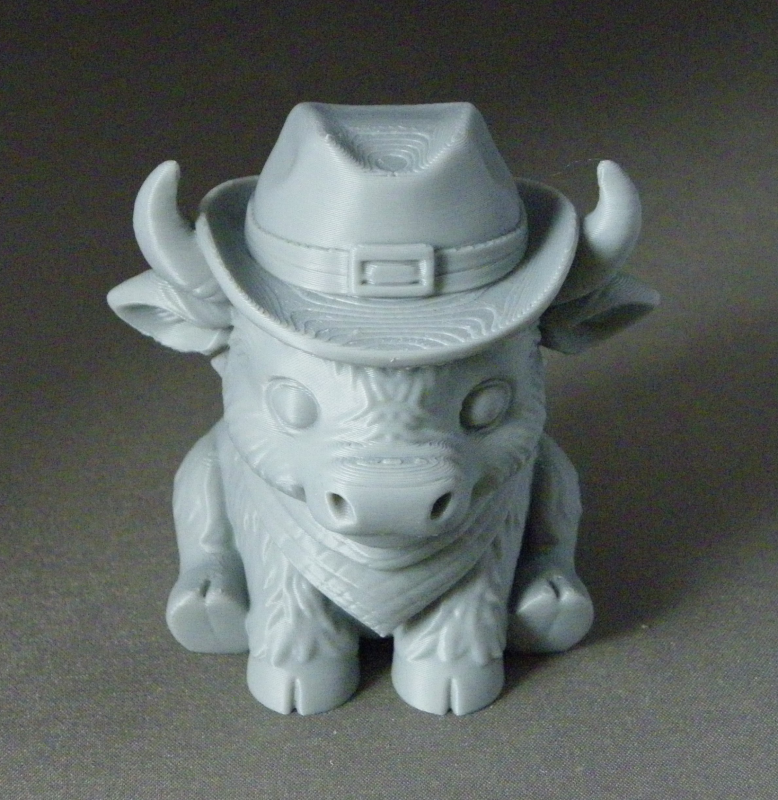 (image for) 3D Prints - Koe met Cowboyhoed 1 (Meerdere Kleuren Mogelijk)