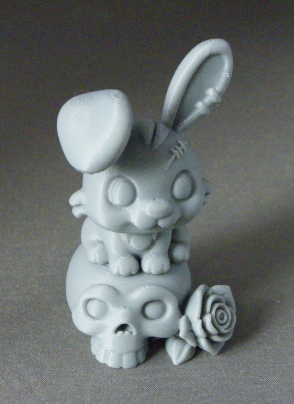 (image for) 3D Prints - Konijn op Schedel 1 (Meerdere Kleuren Mogelijk)