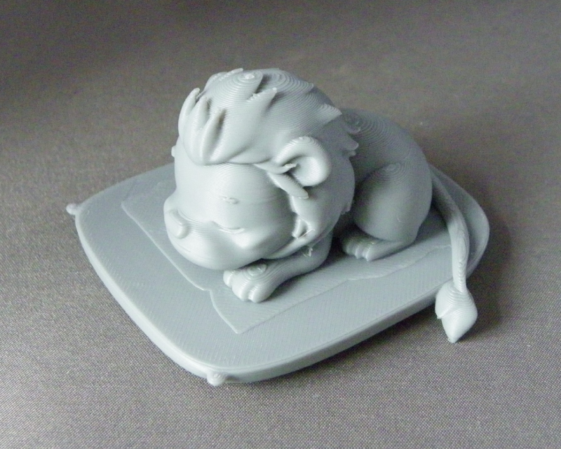 (image for) 3D Prints - Leeuw op Kussen 1 (Meerdere Kleuren Mogelijk)