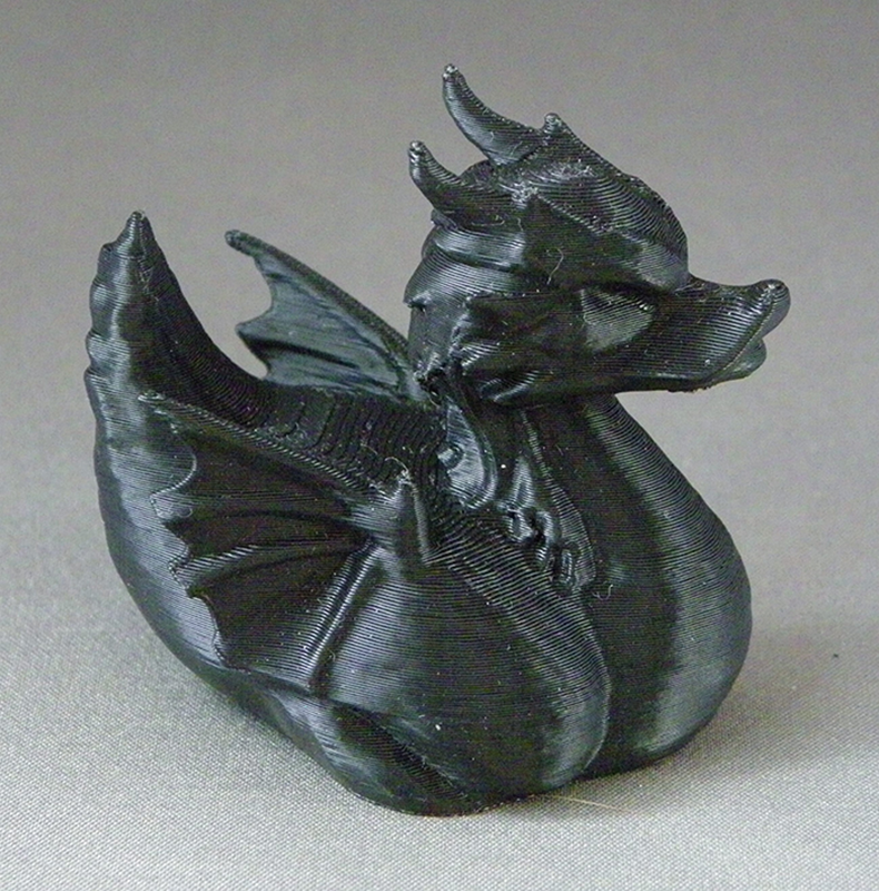 (image for) 3D Prints - Draak Badeend 1 - Zwart (Black)