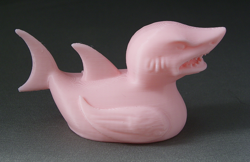 (image for) 3D Prints - Haai Badeend 1 - Kersenroze (Sakura Pink)