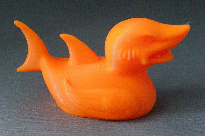 (image for) 3D Prints - Haai Badeend 1 - Zonnig Oranje (Sunny Orange)