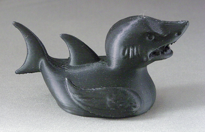 (image for) 3D Prints - Haai Badeend 1 - Zwart (Black)