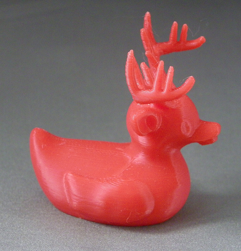 (image for) 3D Prints - Hert Badeend 1 - Rood (Red)