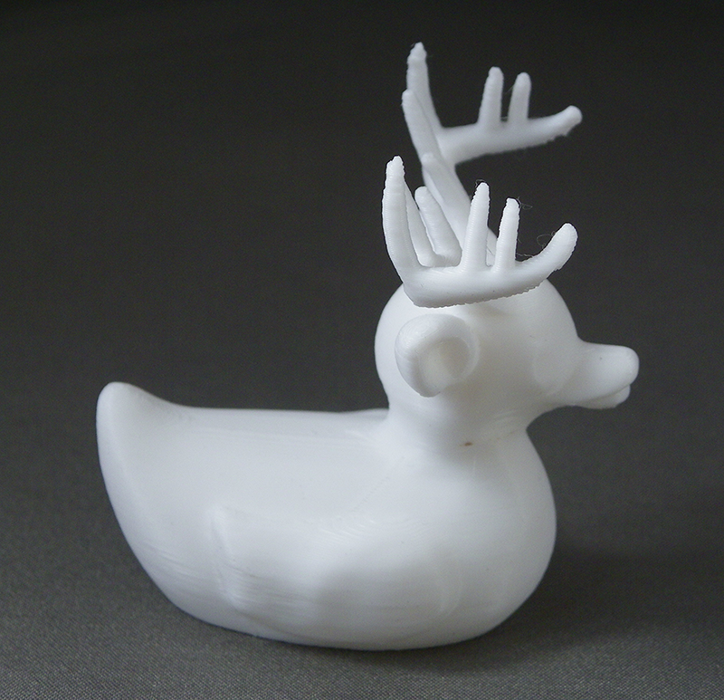 (image for) 3D Prints - Hert Badeend 1 - Wit (White)