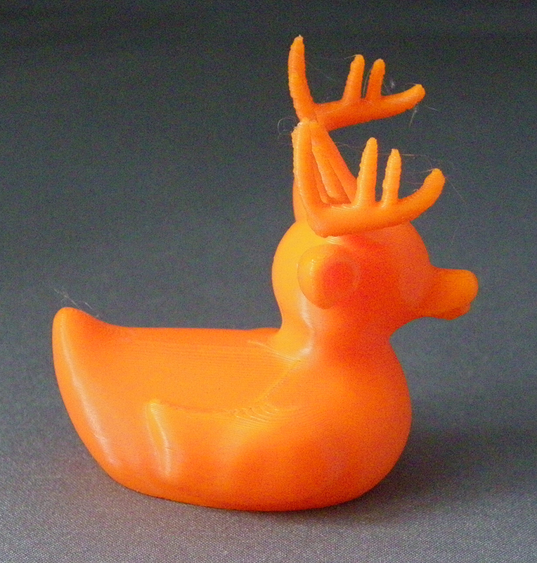 (image for) 3D Prints - Hert Badeend 1 - Zonnig Oranje (Sunny Orange)