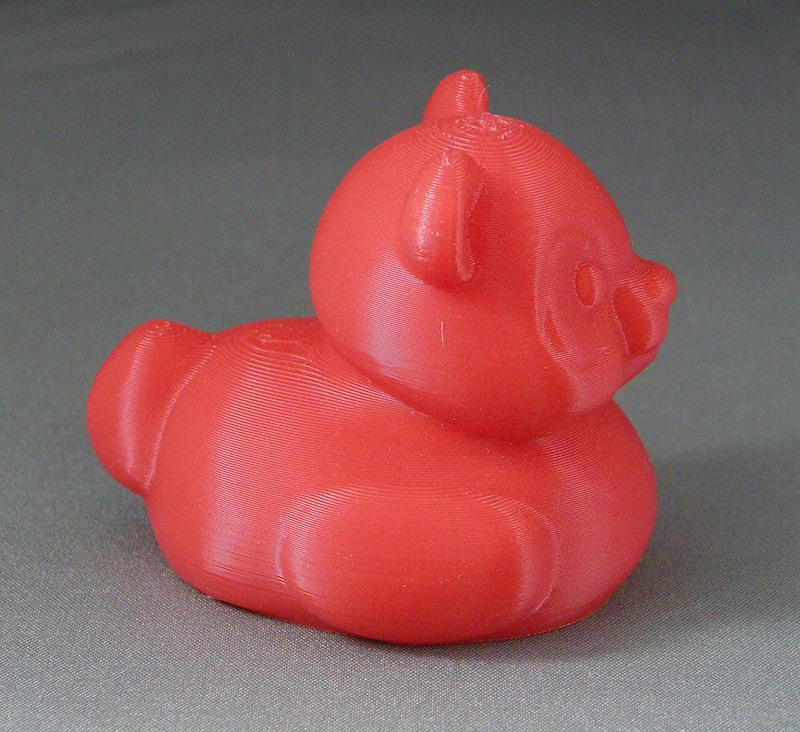 (image for) 3D Prints - Panda Badeend 1 - Rood (Red)