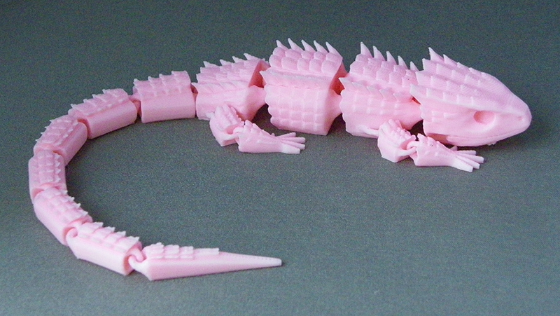 (image for) 3D Prints - Beweegbare Baardagame 1 - Kersenroze (Sakura Pink)