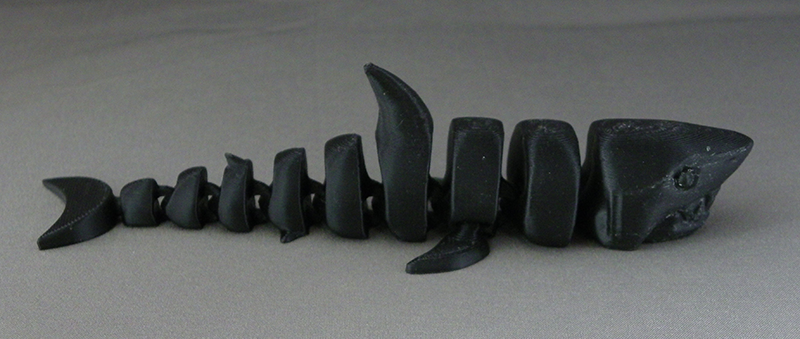 (image for) 3D Prints - Beweegbare Haai 1 - Zwart (Black)