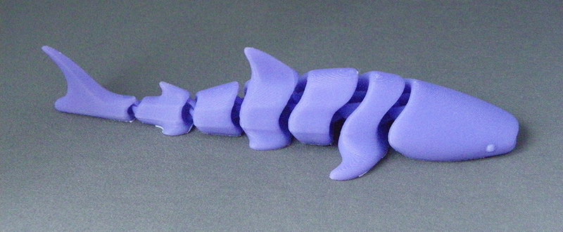 (image for) 3D Prints - Beweegbare Walvishaai 1 - Paars (Purple)
