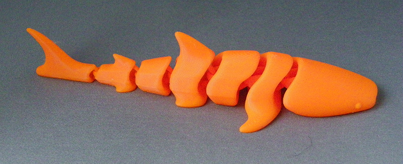 (image for) 3D Prints - Beweegbare Walvishaai 1 - Zonnig Oranje (Sunny Orange)