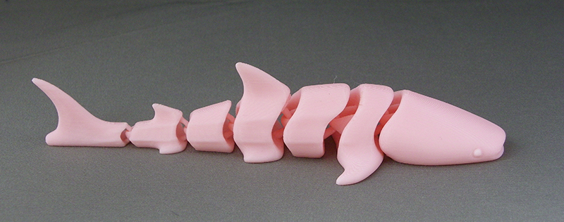 (image for) 3D Prints - Beweegbare Walvishaai 1 - Kersenroze (Sakura Pink)