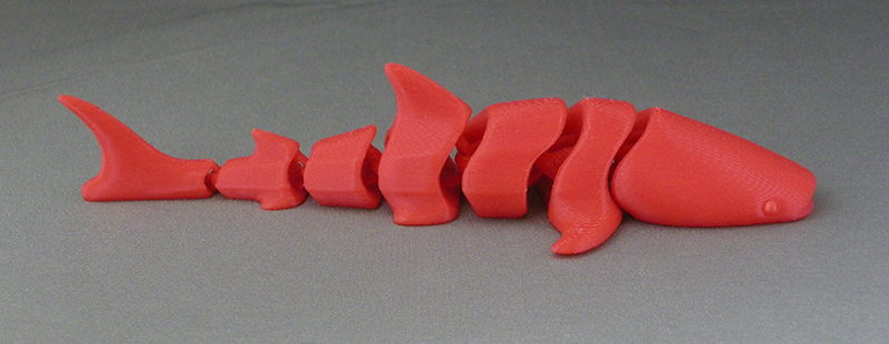 (image for) 3D Prints - Beweegbare Walvishaai 1 - Rood (Red)