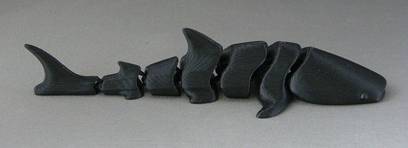 (image for) 3D Prints - Beweegbare Walvishaai 1 - Zwart (Black)