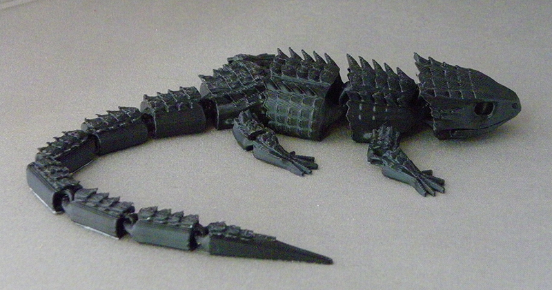 (image for) 3D Prints - Beweegbare Baardagame 1 - Zwart (Black)