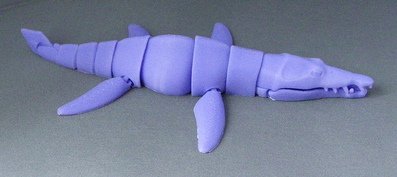 (image for) 3D Prints - Beweegbare Liopleurodon 1 - Paars (Purple)