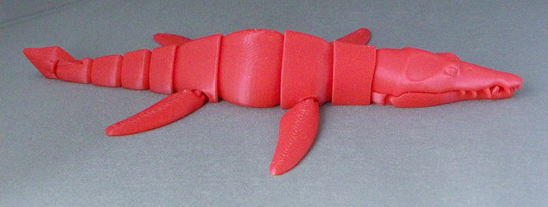 (image for) 3D Prints - Beweegbare Liopleurodon 1 - Rood (Red)