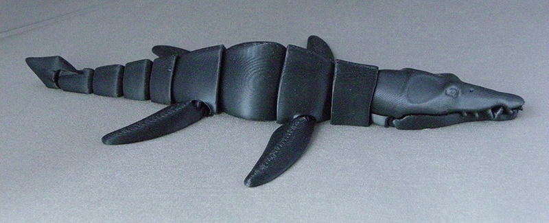 (image for) 3D Prints - Beweegbare Liopleurodon 1 - Zwart (Black)