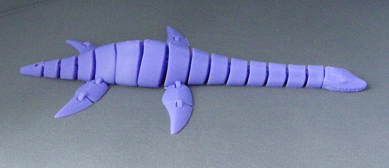 (image for) 3D Prints - Beweegbare Plesiosaurus 1 - Paars (Purple)