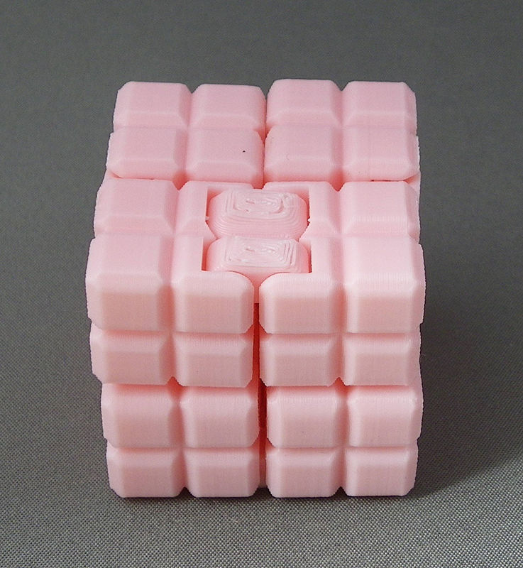 (image for) 3D Prints - Fidget Kubus 1 - Kersenrozen (Sakura-Pink)