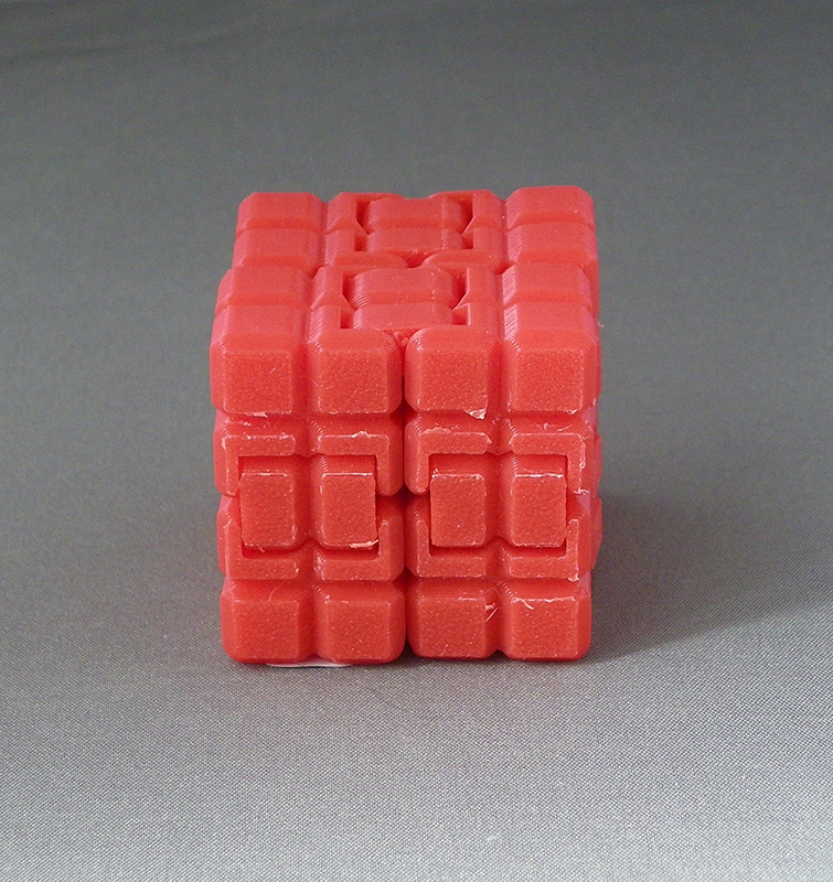 (image for) 3D Prints - Fidget Kubus 1 - Rood (Red)