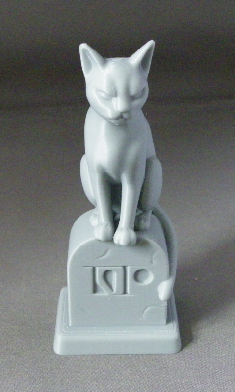 (image for) 3D Prints - Kat op Grafsteen 1 (Meerdere Kleuren Mogelijk)