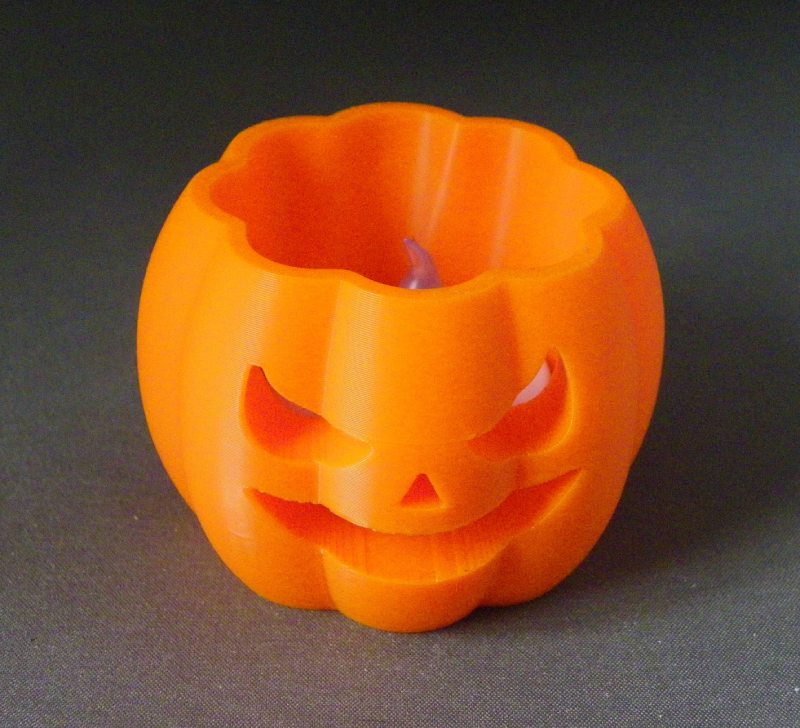 (image for) 3D Prints - Pompoen Theelichthouder 1 (Meerdere Kleuren Mogelijk)