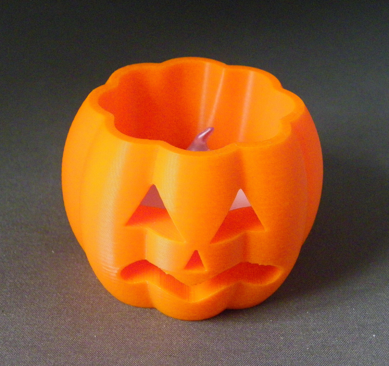 (image for) 3D Prints - Pompoen Theelichthouder 2 (Meerdere Kleuren Mogelijk)