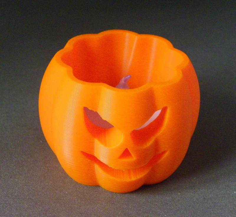(image for) 3D Prints - Pompoen Theelichthouder 3 (Meerdere Kleuren Mogelijk)