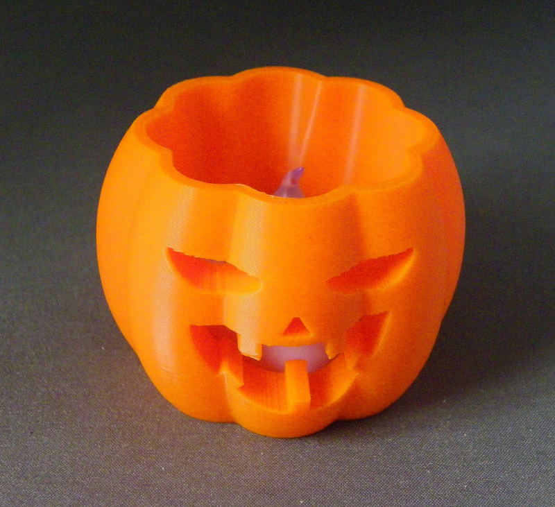 (image for) 3D Prints - Pompoen Theelichthouder 4 (Meerdere Kleuren Mogelijk)