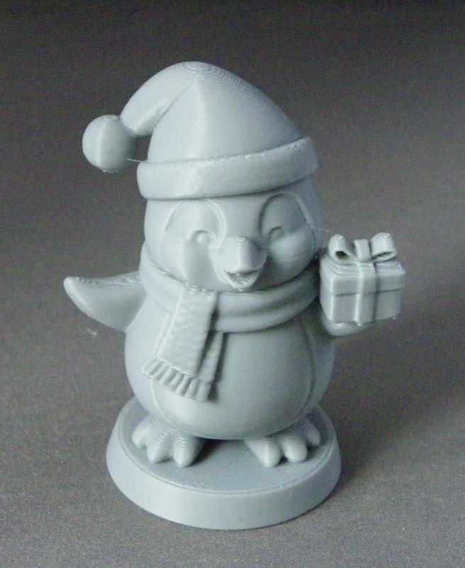 (image for) 3D Prints - Pinguïn met Kado 1 (Meerdere Kleuren Mogelijk)