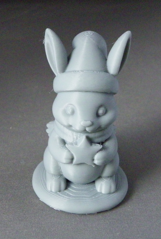 (image for) 3D Prints - Winter Konijn met Ster 1 (Meerdere Kleuren Mogelijk)