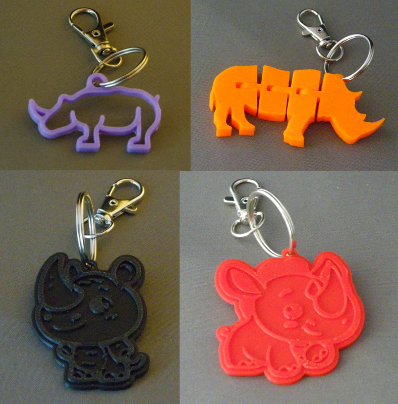 (image for) Neushoorns Sleutelhangers