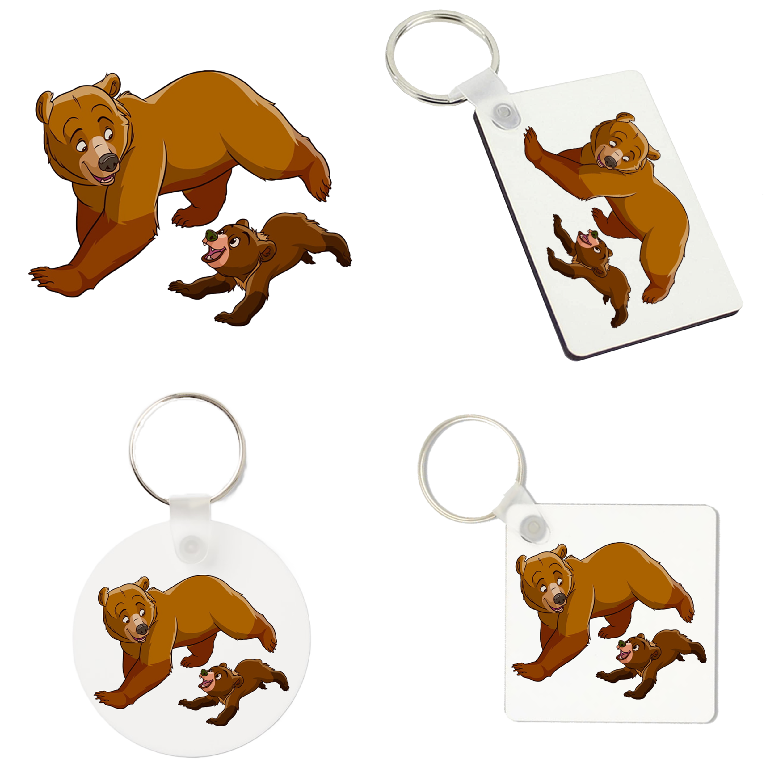 (image for) Sleutelhanger - Brother Bear - Kenai en Koda 1