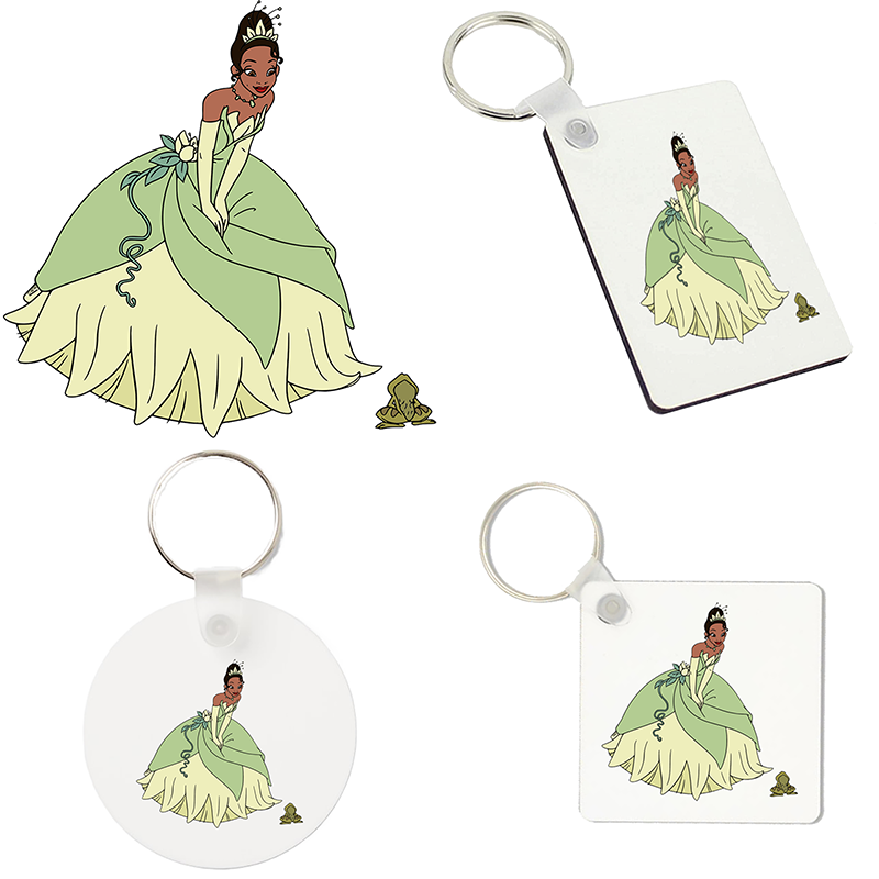 (image for) Sleutelhanger - De Prinses en de Kikker - Tiana en Naveen 1
