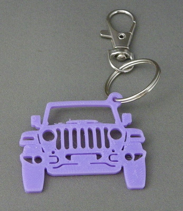 (image for) 3D Prints - Auto Sleutelhanger 1 - Paars (Purple)