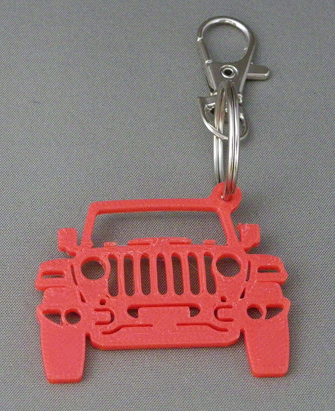 (image for) 3D Prints - Auto Sleutelhanger 1 - Rood (Red)