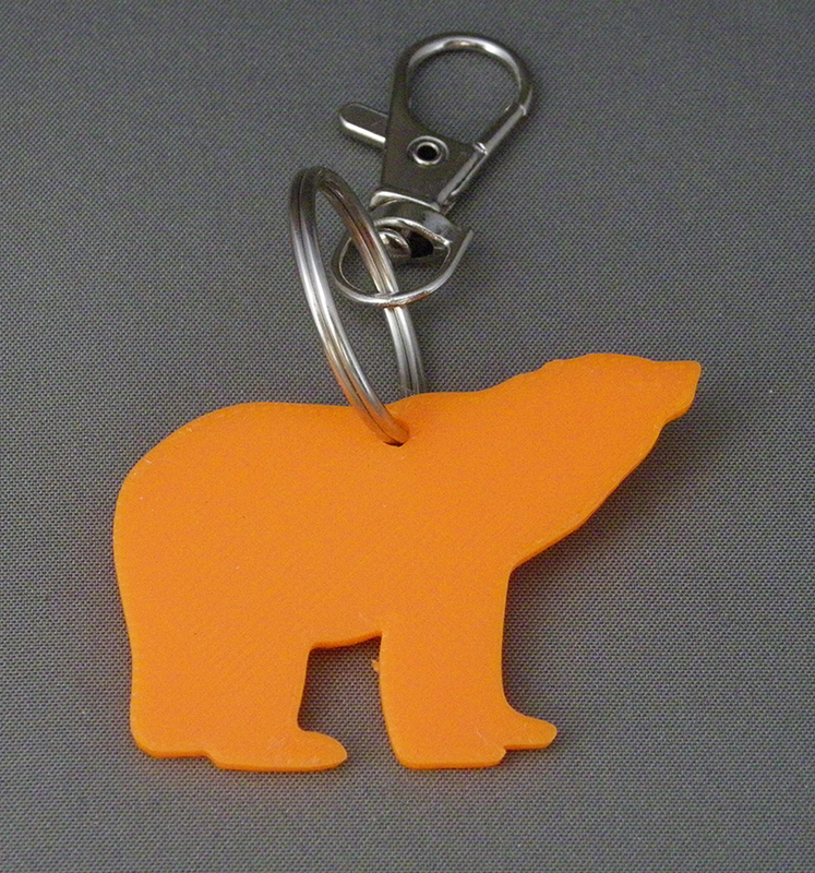 (image for) 3D Prints - Beer Sleutelhanger 1 - Zonnig Oranje (Sunny Orange)