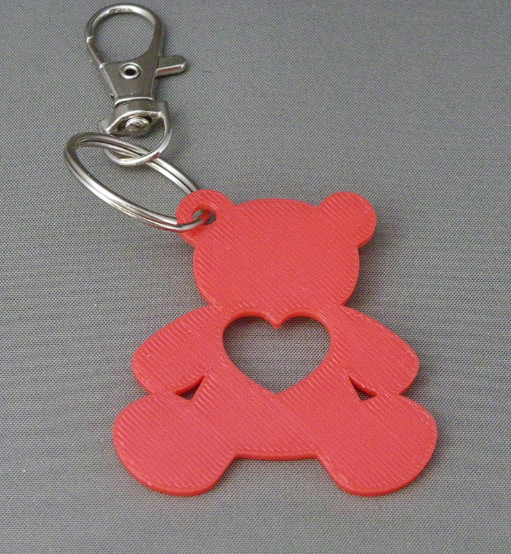 (image for) 3D Prints - Beer Sleutelhanger 3 - Rood (Red)