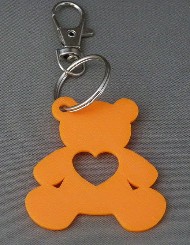 (image for) 3D Prints - Beer Sleutelhanger 3 - Zonnig Oranje (Sunny Orange)
