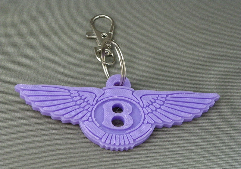 (image for) 3D Prints - Bentley Sleutelhanger 1 - Paars (Purple)