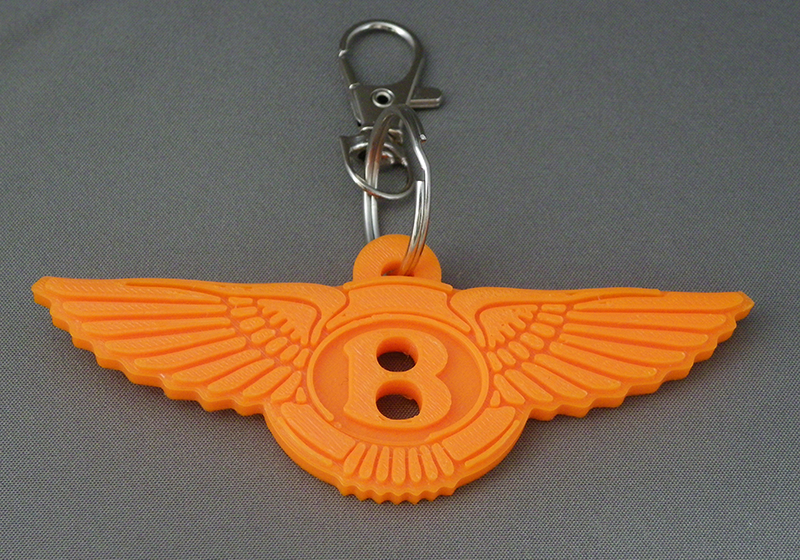 (image for) 3D Prints - Bentley Sleutelhanger 1 - Zonnig Oranje (Sunny Orange)