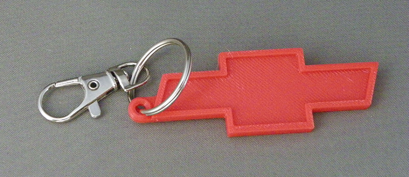 (image for) 3D Prints - Chevrolet Sleutelhanger 1 - Rood (Red)