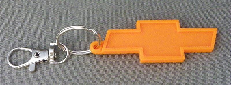 (image for) 3D Prints - Chevrolet Sleutelhanger 1 - Zonnig Oranje (Sunny Orange)