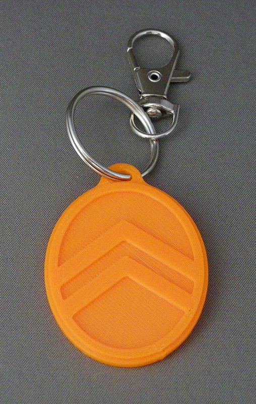 (image for) 3D Prints - Citroën Sleutelhanger 1 - Zonnig Oranje (Sunny Orange)