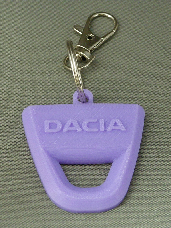 (image for) 3D Prints - Dacia Sleutelhanger 1 - Paars (Purple)