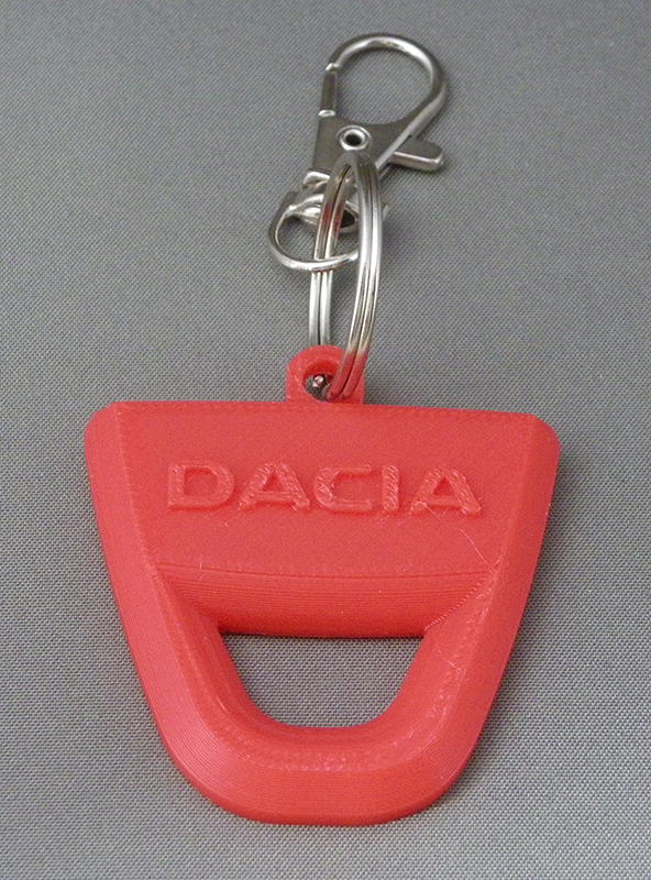 (image for) 3D Prints - Dacia Sleutelhanger 1 - Rood (Red)