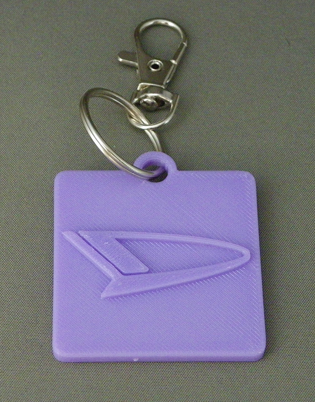 (image for) 3D Prints - Daihatsu Sleutelhanger 1 - Paars (Purple)