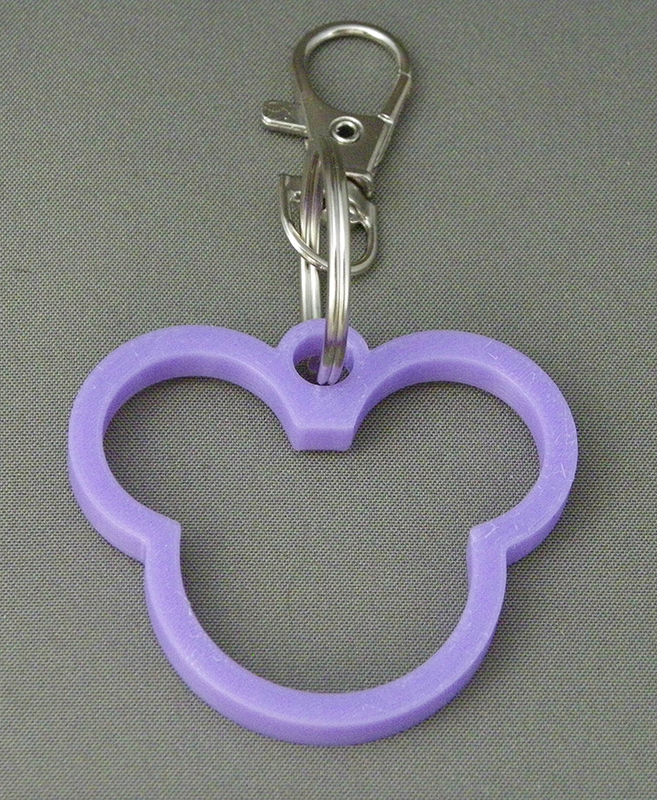 (image for) 3D Prints - Disney Sleutelhanger 1 - Paars (Purple)