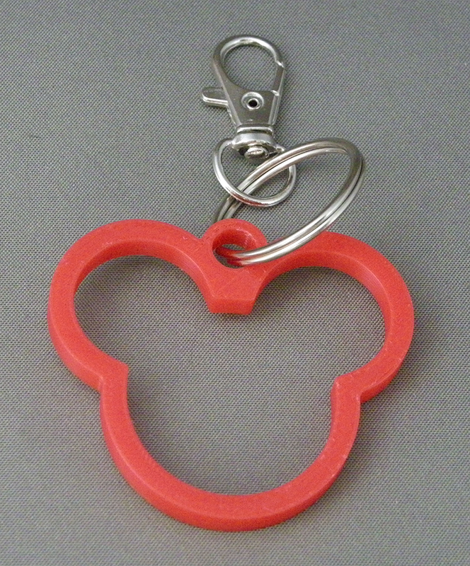 (image for) 3D Prints - Disney Sleutelhanger 1 - Rood (Red)